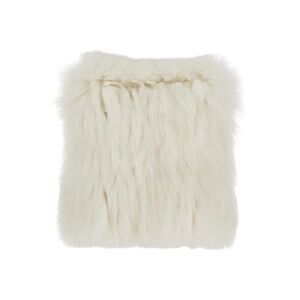 Suprema Women White Top With Sleeveless Design In Fur Woman